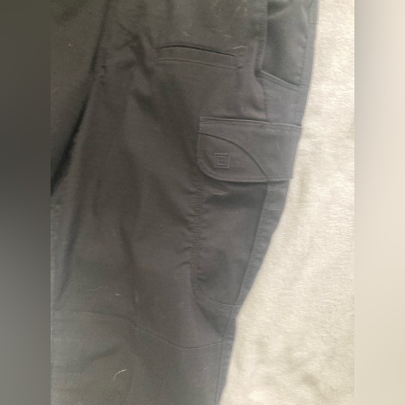 5.11 Tactical Pants Womens 12 Long 12L Black Cargo Utility Outdoor Workwear - Picture 5 of 9